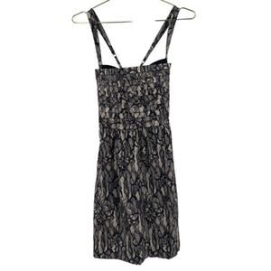 Vintage Y2K Bebe Formal Mini Dress black Corset Cocktail SMALL